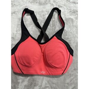 Victoria's Secret VSX Sport Sports Bra High Support  Pinkish 34B Padded Flaws
